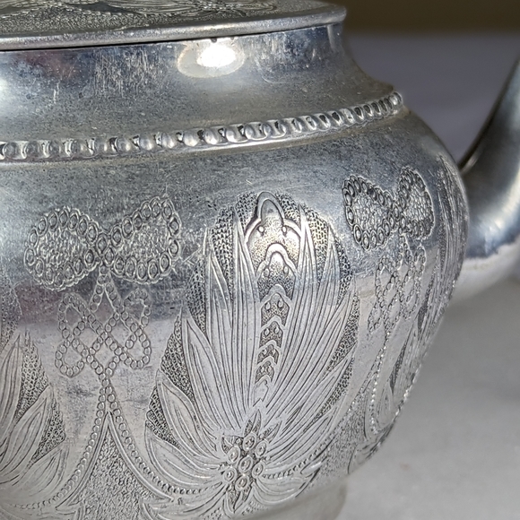 Vintage Sona Ware Silver Aluminum Working Teapot Stratford on Avon England - Picture 8 of 12